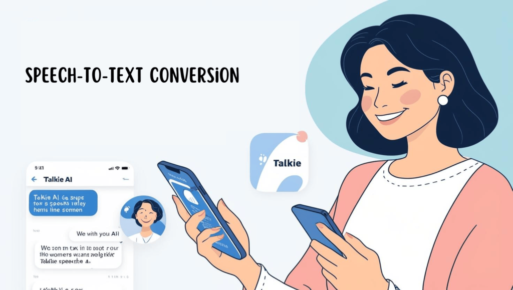 Talkie AI Speech-to-Text Conversion