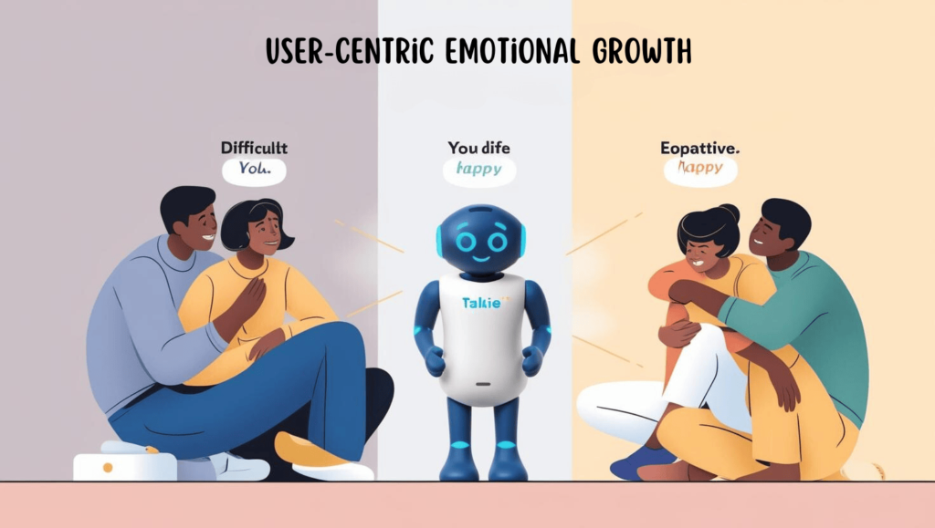 Talkie AI User-Centric Emotional Growth
