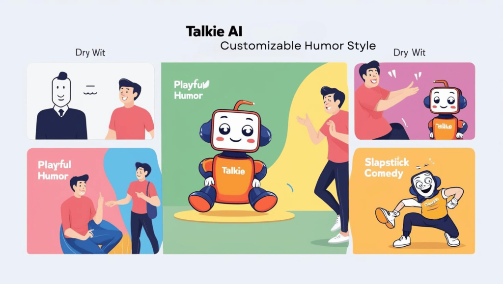 Talkie AI Customizable Humor Style
