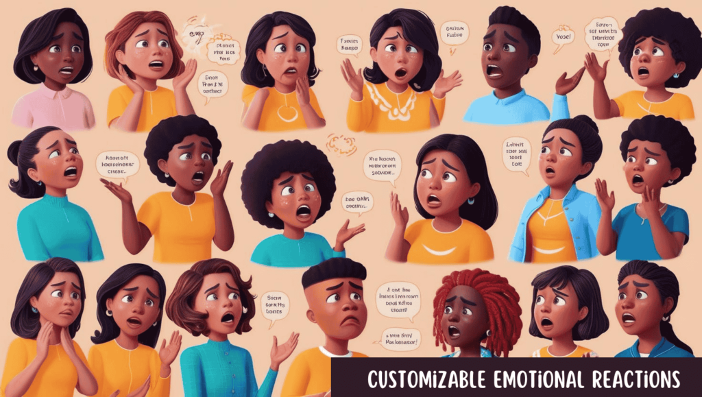 Talkie AI Customizable Emotional Reactions
