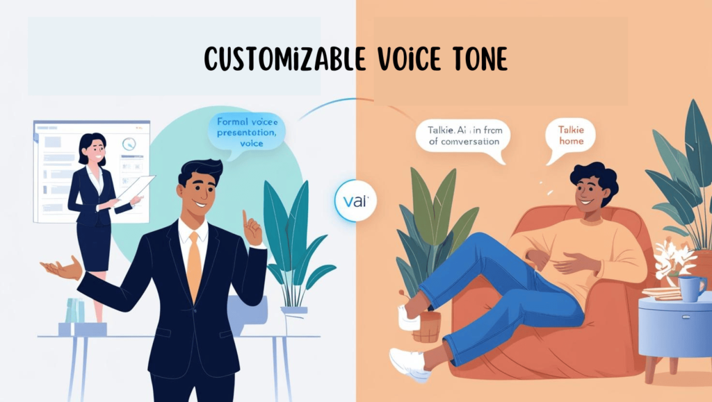 Talkie AI Customizable Voice Tone