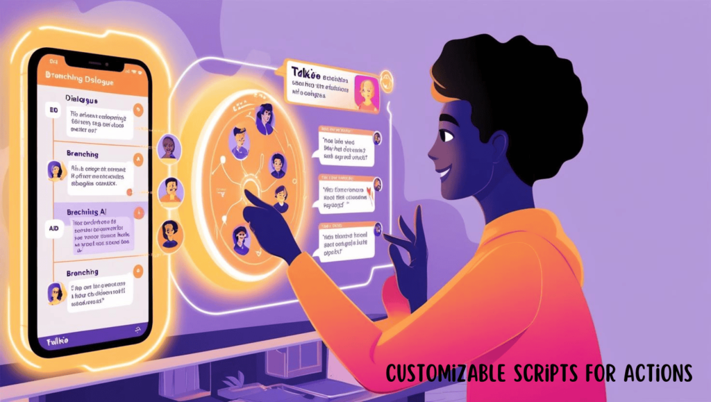 Talkie AI Customizable Scripts for Actions