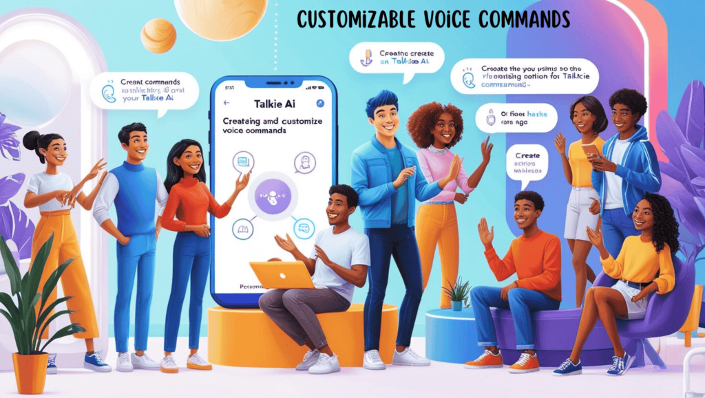 Talkie AI Customizable Voice Commands