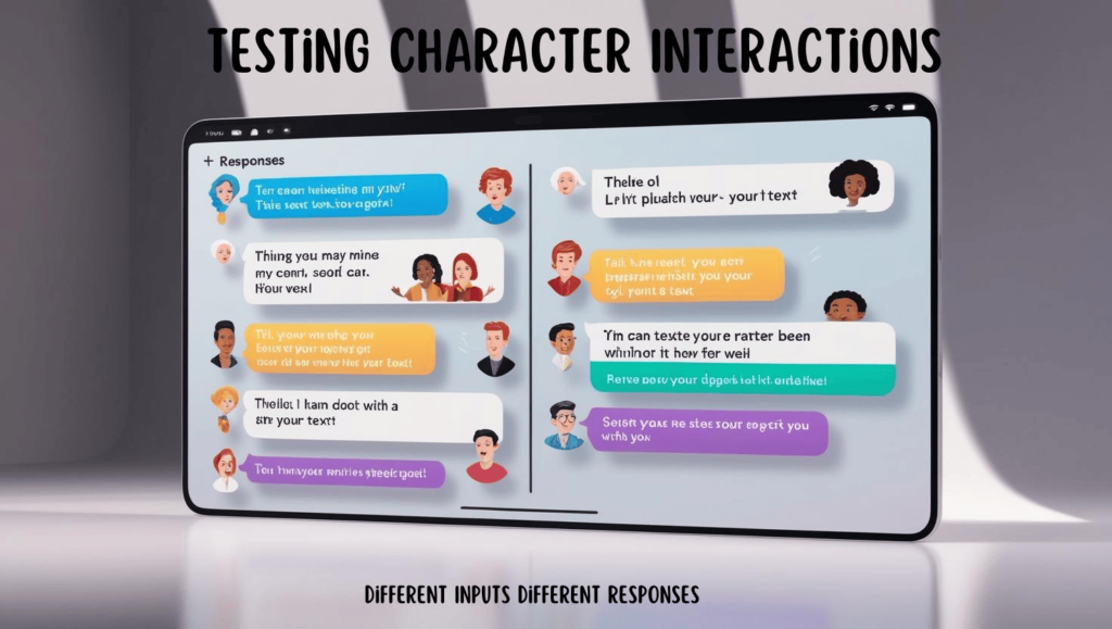 Talkie AI Testing Character Interactions